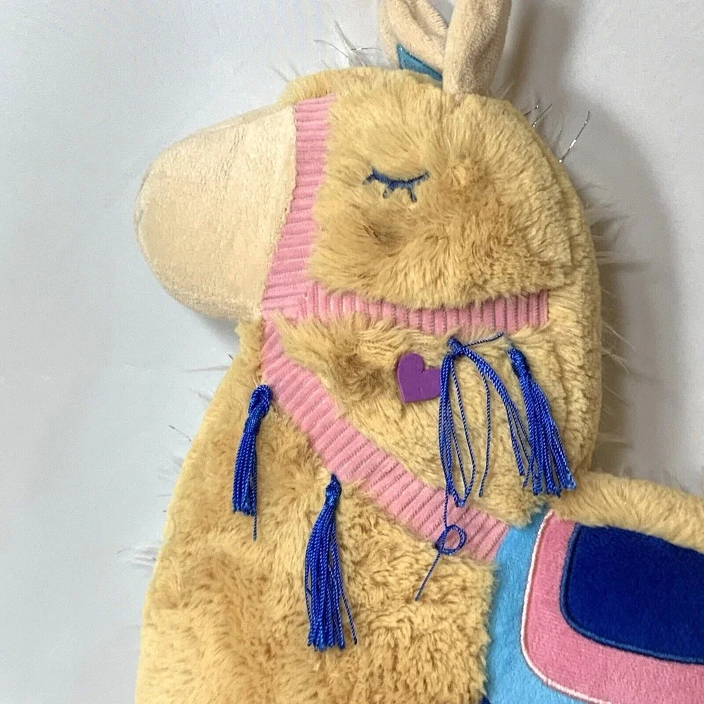 LLAMA Plush Animal Adventure Soft Landing Reversible‎ Pillow Stuffed Stuffie 17